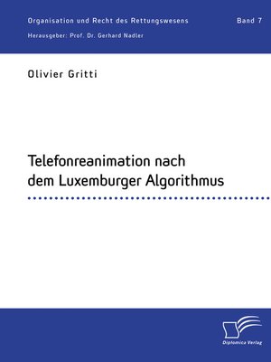 cover image of Telefonreanimation nach dem Luxemburger Algorithmus